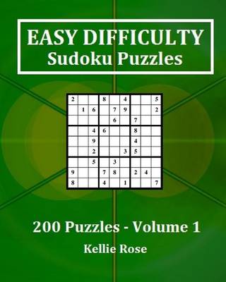 Book cover for Easy Difficulty Sudoku Puzzles Volume 1