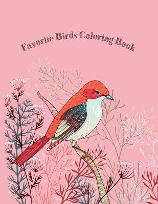 Book cover for Favorite Birds Coloring Book