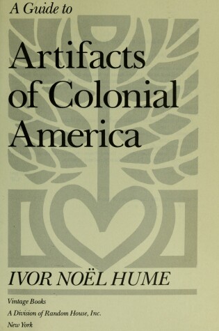 Cover of Guide to Artifacts of Colonial America