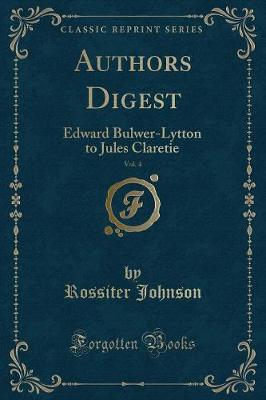 Book cover for Authors Digest, Vol. 4