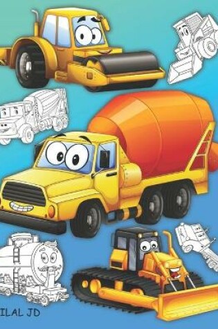 Cover of Construction Vehicle Coloring Book for Kids
