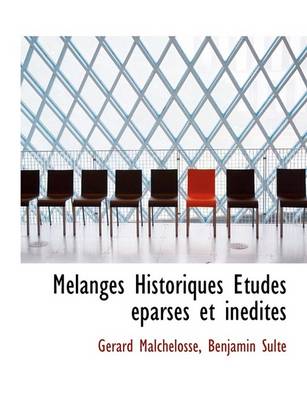 Book cover for M Langes Historiques Tudes Parses Et in Dites