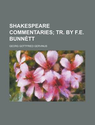 Book cover for Shakespeare Commentaries