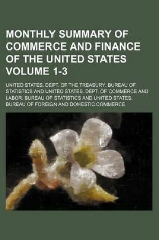 Cover of Monthly Summary of Commerce and Finance of the United States Volume 1-3