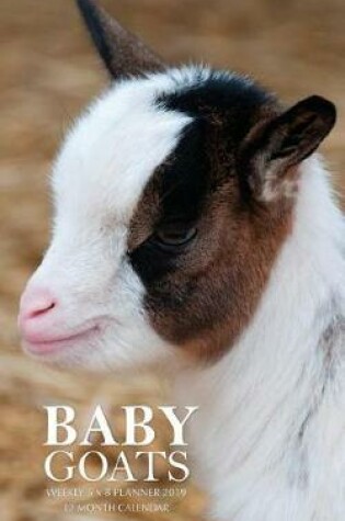 Cover of Baby Goats Weekly 5 x 8 Planner 2019