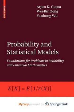 Cover of Probability and Statistical Models