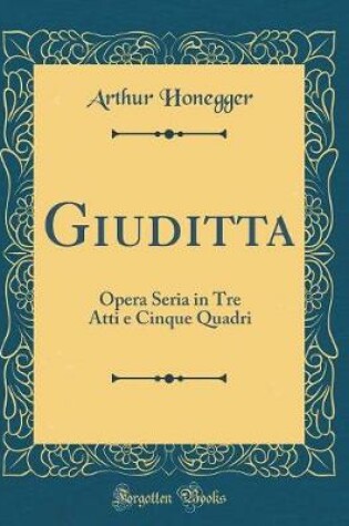 Cover of Giuditta