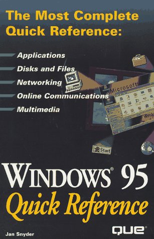 Cover of Windows 9X Quick Reference