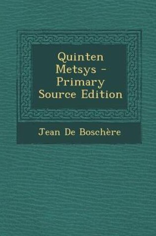 Cover of Quinten Metsys