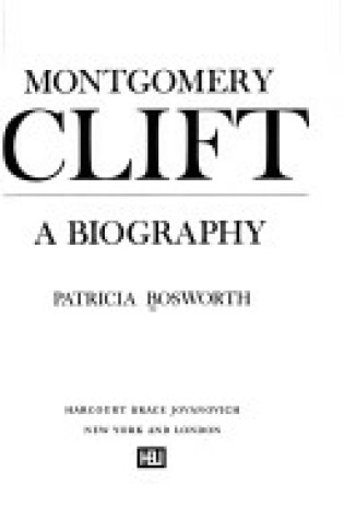 Cover of Montgomery Clift