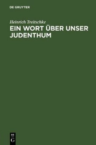 Cover of Ein Wort UEber Unser Judenthum