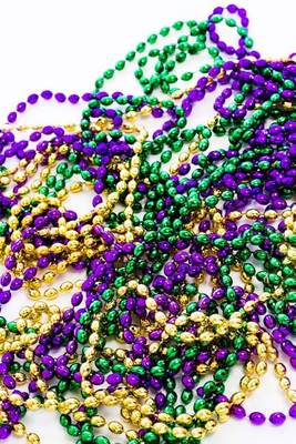 Book cover for Mardi Gras Beads Fat Tuesday Journal