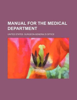 Book cover for Manual for the Medical Department