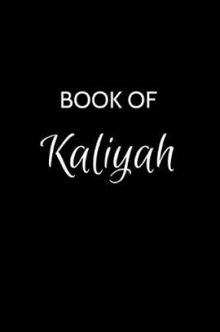 Cover of Book of Kaliyah