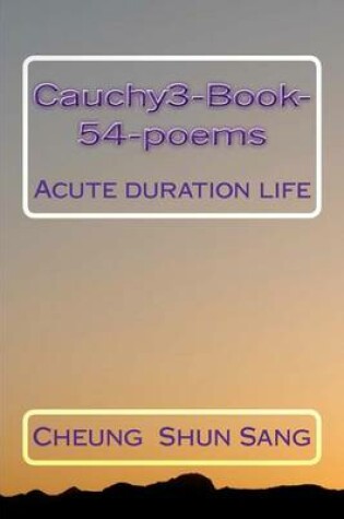 Cover of Cauchy3-Book-54-poems