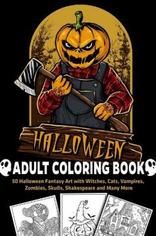 Cover of Halloween Adult Coloring Book