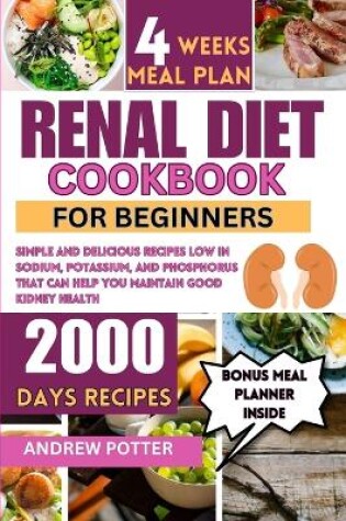 Cover of Renal Diet Cookbook for Beginners