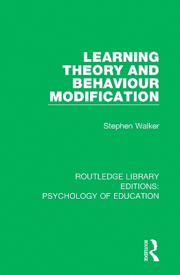 Book cover for Learning Theory and Behaviour Modification