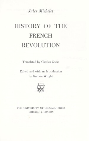 Book cover for History of the French Revolution