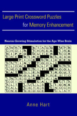 Cover of Large Print Crossword Puzzles for Memory Enhancement