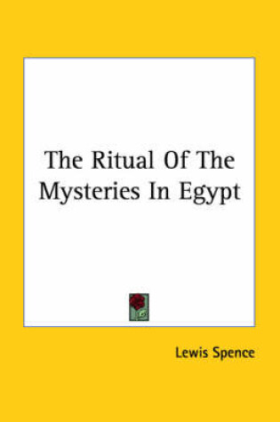 Cover of The Ritual Of The Mysteries In Egypt