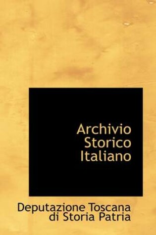 Cover of Archivio Storico Italiano