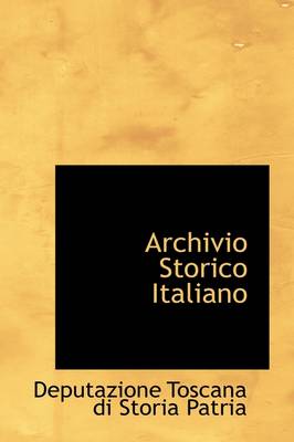 Book cover for Archivio Storico Italiano