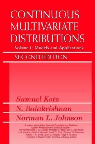 Cover of Continuous Multivariate Distributions, Models and Applications