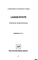 Book cover for Lagos State