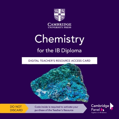 Book cover for Chemistry for the IB Diploma Digital Teacher's Resource Access Card