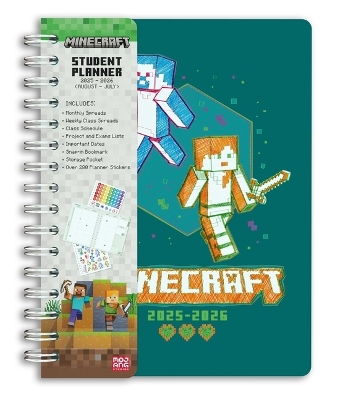 Book cover for 2025-2026 Minecraft Mobs Student Planner