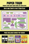 Book cover for Arts and Crafts for 8 Year Olds (Paper Town - Create Your Own Town Using 20 Templates)`