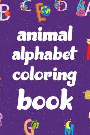 Cover of animal alphabet coloring book