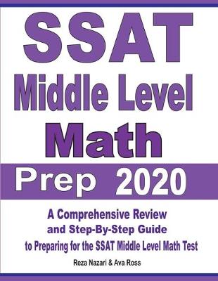 Cover of SSAT Middle Level Math Prep 2020