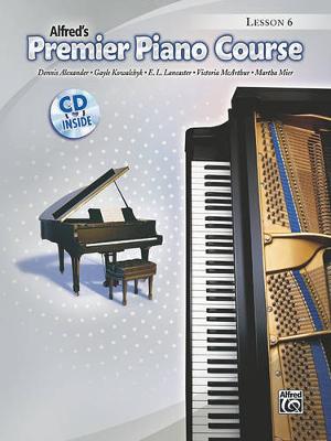 Book cover for Alfred's Premier Piano Course, Lesson 6
