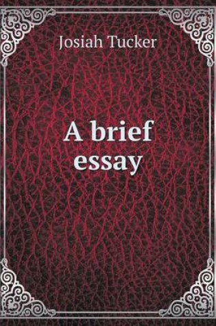 Cover of A brief essay