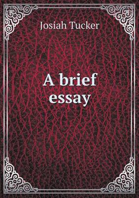 Book cover for A brief essay