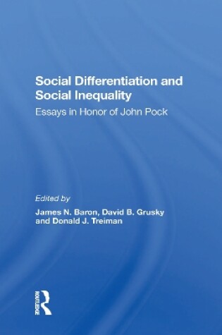 Cover of Social Differentiation And Social Inequality