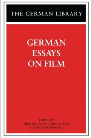 Cover of German Essays on Film