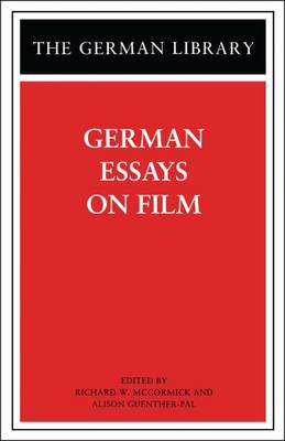 Book cover for German Essays on Film