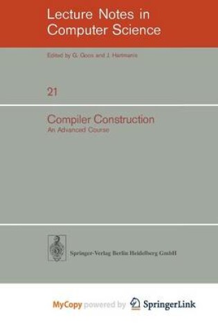 Cover of Compiler Construction