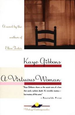Book cover for " A Virtuous Woman", a Novel