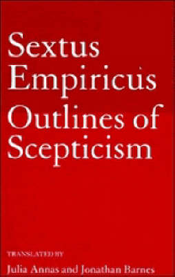 Book cover for Sextus Empiricus: Outlines of Scepticism