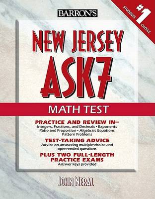 Cover of Barron's New Jersey Ask 7 Math Test