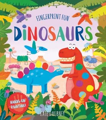 Book cover for Fingerprint Fun: Dinosaurs