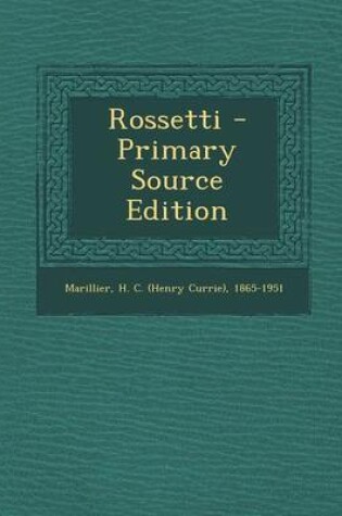 Cover of Rossetti