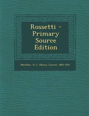 Book cover for Rossetti