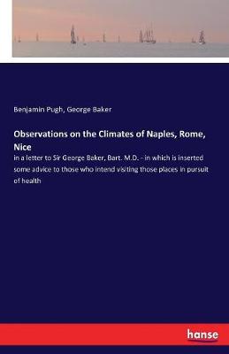 Book cover for Observations on the Climates of Naples, Rome, Nice