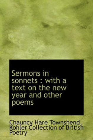 Cover of Sermons in Sonnets