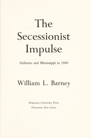Cover of The Secessionist Impulse